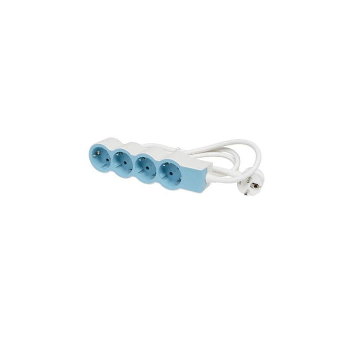POWER SUPPLY 4x SHUKO WITH CABLE 1.5m LEGRAND - WHITE/LIGHT BLUE