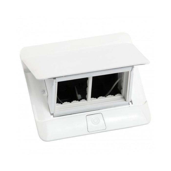 FOUR-MODULE POP-UP BUILT-IN BOX + KIT LEGRAND - WHITE