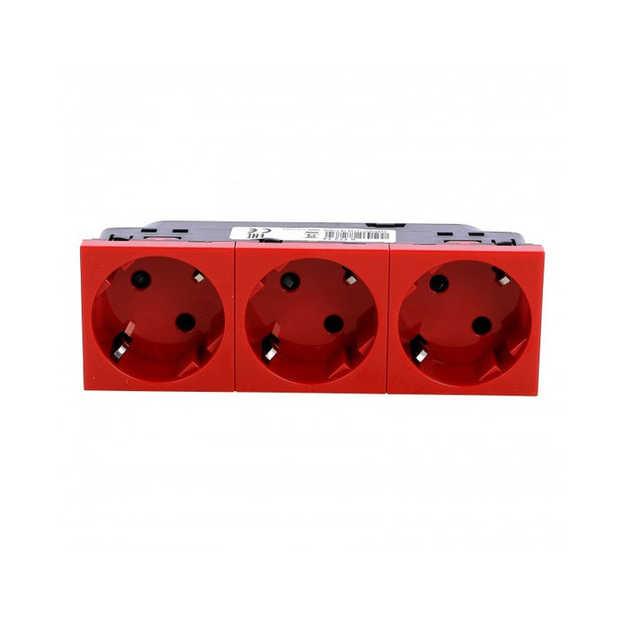 3x2P+E CONTACT 45 SHUKO 6M MOSAIC LEGRAND - RED