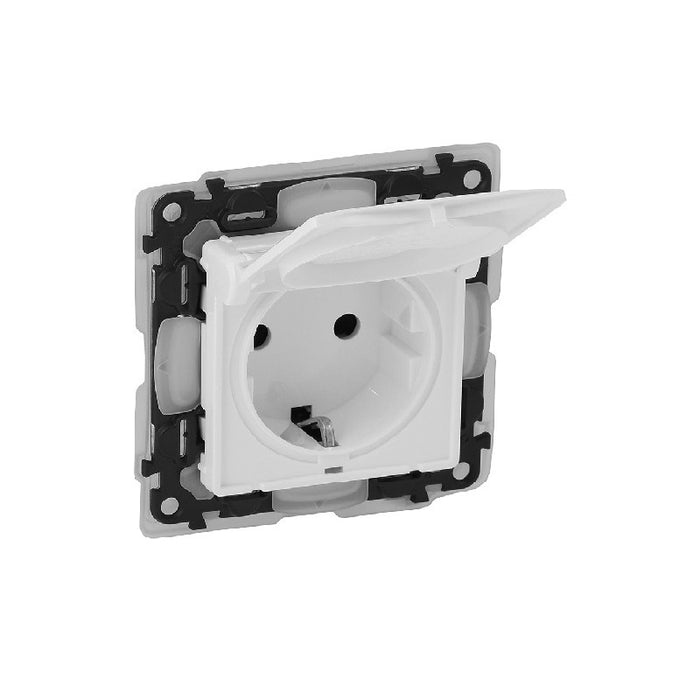 CONTACT SHUKO IP44 WITH CHILD PROTECTION VALENA LIFE LEGRAND - WHITE