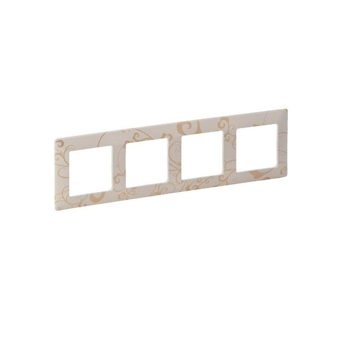 VALENA LIFE LEGRAND QUAD FRAME - CREAM FLORAL