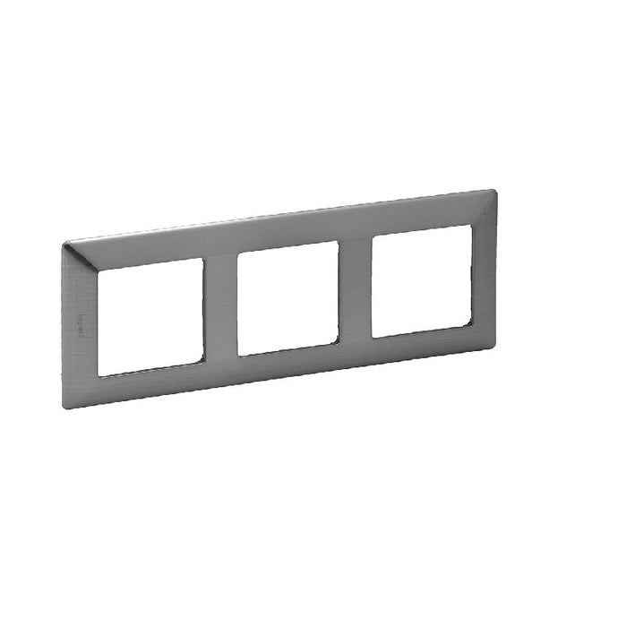 TRIPLE FRAME VALENA LIFE LEGRAND - STAINLESS STEEL