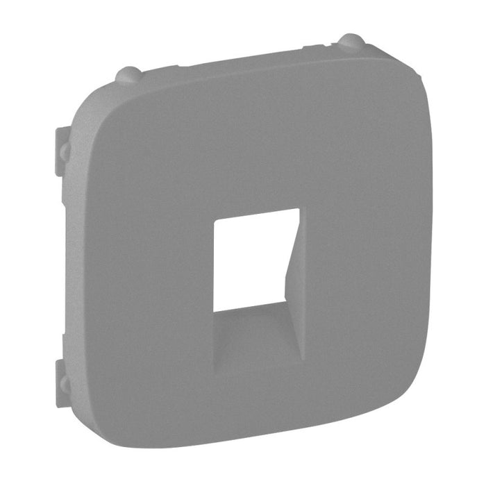 FACE PANEL FOR VALENA ALLURE LEGRAND SINGLE OUTLET AUDIO SOCKET - ALUMINUM