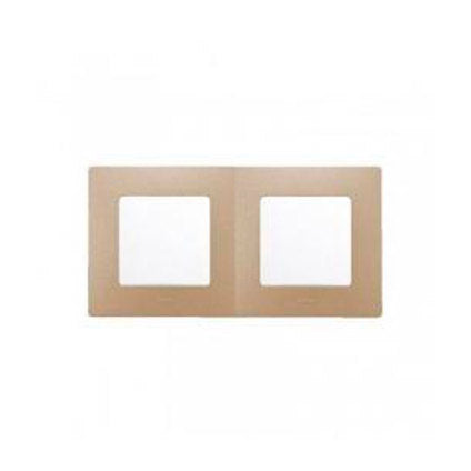 FRAME DOUBLE LIGHT WOOD LEGRAND NILOE