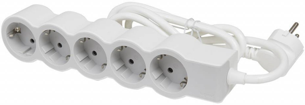 Legrand 694555 5x2P+E power strip with 1.5m cable Standart white