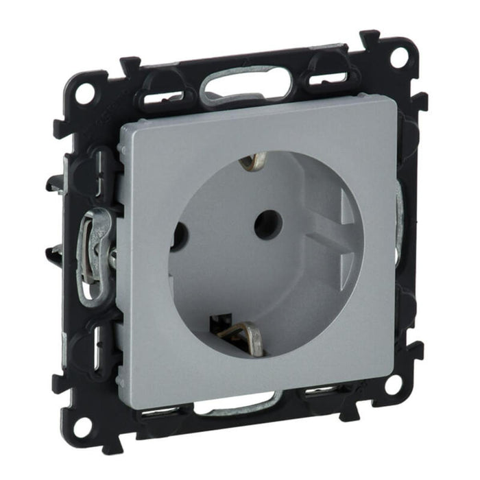 CONTACT WITH CHILD PROTECTION ALUMINUM LEGRAND VALENA LIFE