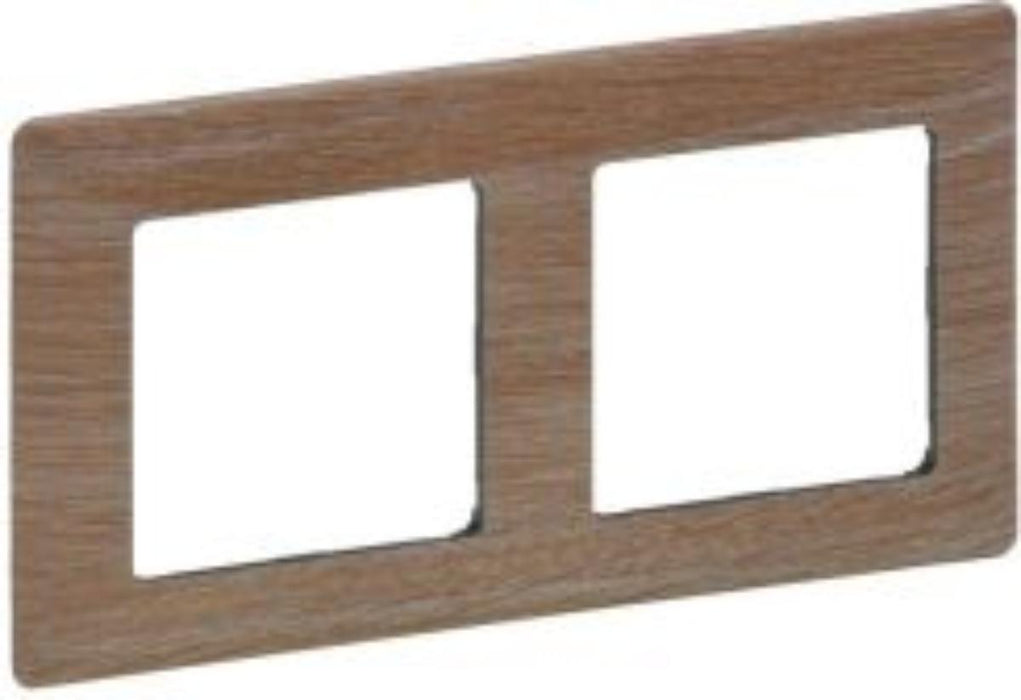 DOUBLE FRAME LIGHT WOOD LEGRAND VALENA LIFE