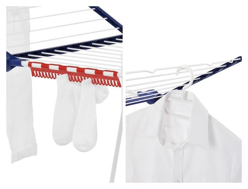 Leifheit 81520 laundry drying rack Pegasus 200 Solid Blue, White