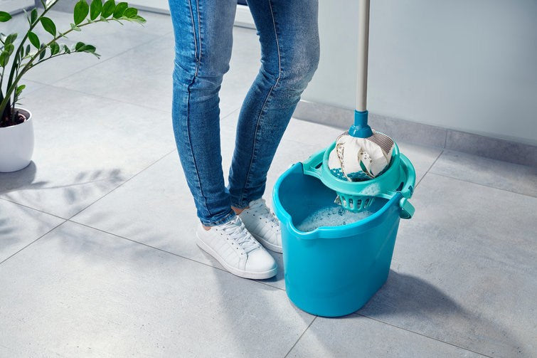 LEIFHEIT 52106 mop Cotton, Fiber Dry&wet Blue, White
