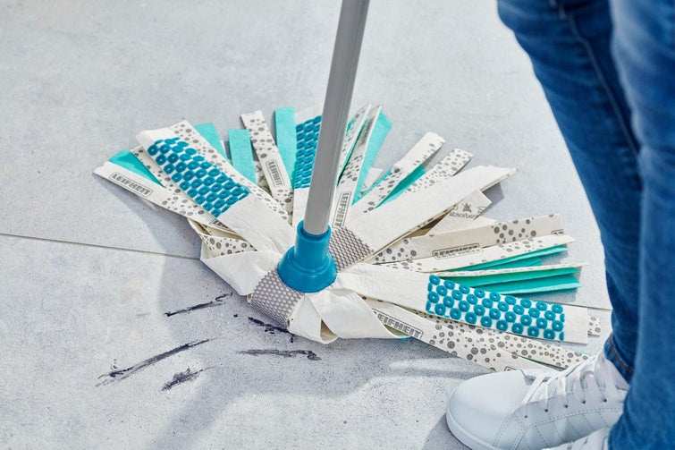 LEIFHEIT 52106 mop Cotton, Fiber Dry&wet Blue, White