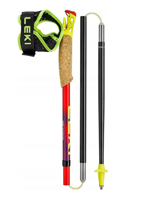 LEKI TRL Ultratrail FX One trekking poles, 120 cm, red