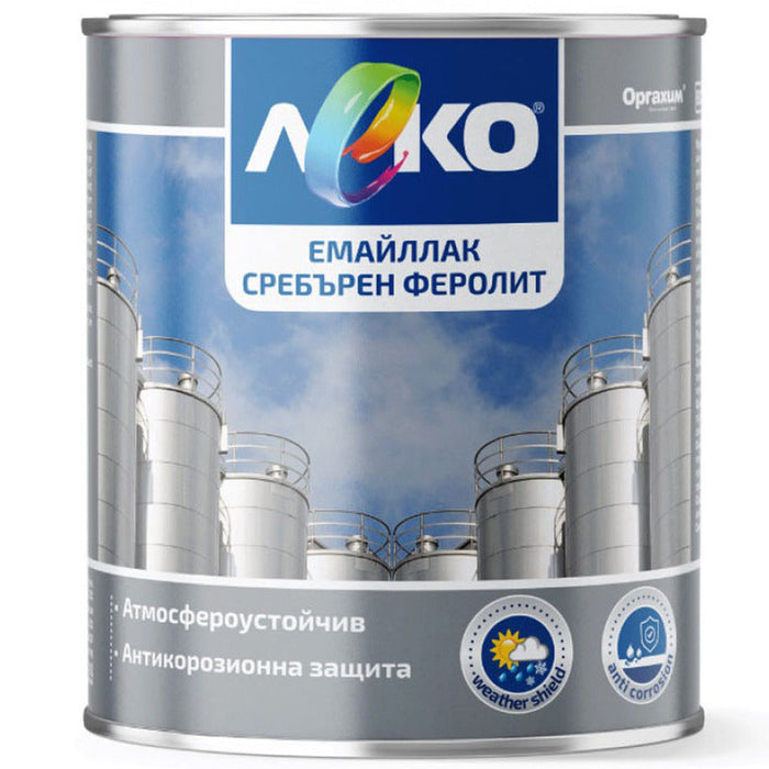 LEKO SILVER FERROLYTE ENAMEL - Алкидни и водоразтворими<<<Бои за метал и дърво<<<Бои и лакове<<<Praktiker