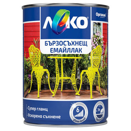 LEKO SUPER GLOSS ENAMEL - Алкидни и водоразтворими<<<Бои за метал и дърво<<<Бои и лакове<<<Praktiker&&&Алкидни