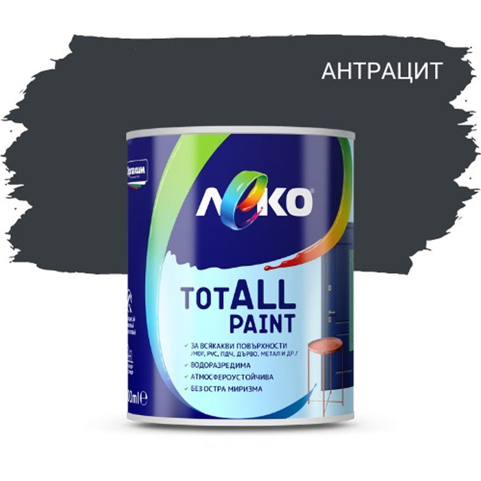 TOTAL PAINT ANTHRACITE 0.600 L LEKO