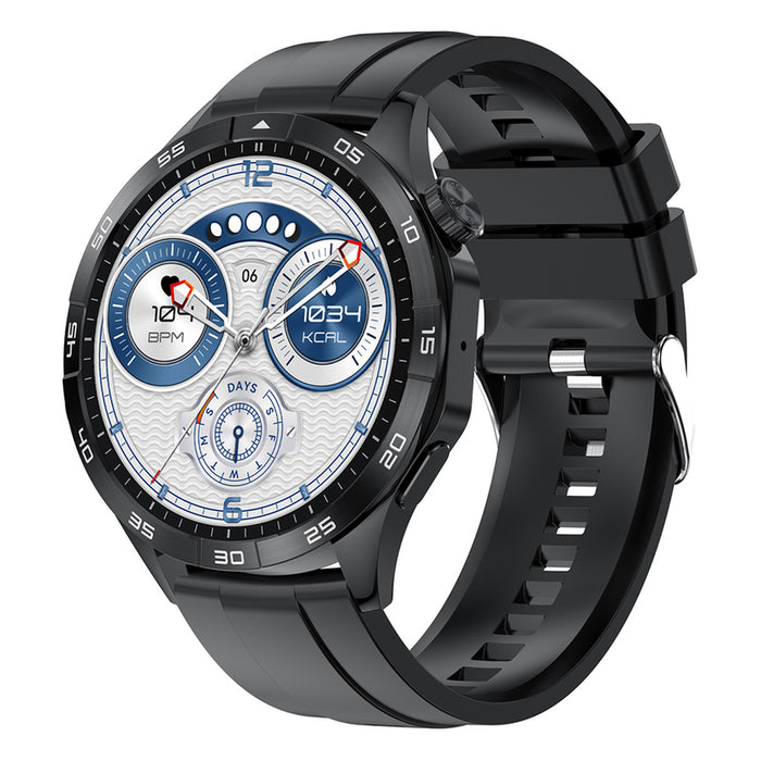 Smart watch LEMFO HK4 AMOLED BLACK 46 MM, HEART MONITOR, SPO2