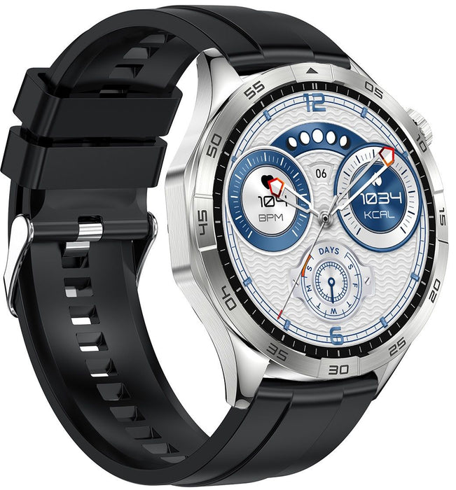 Smart watch LEMFO HK4 AMOLED SILVER 46 MM, HEART MONITOR, SPO2