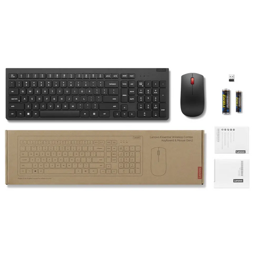 Lenovo Essential Wireless Keyboard and Mouse Combo Gen2 Bulgarian - Accessories<<<LENOVO преносими