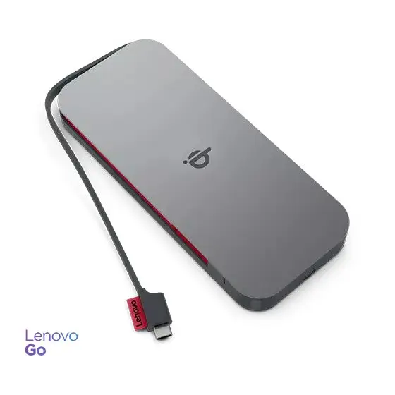Lenovo GO Lithium Polymer (LiPo) 10000 mAh Безжично зареждане Сив - Power banks
