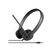 Lenovo Stereo Analog Headset Wired Head-band Office/Call center Black