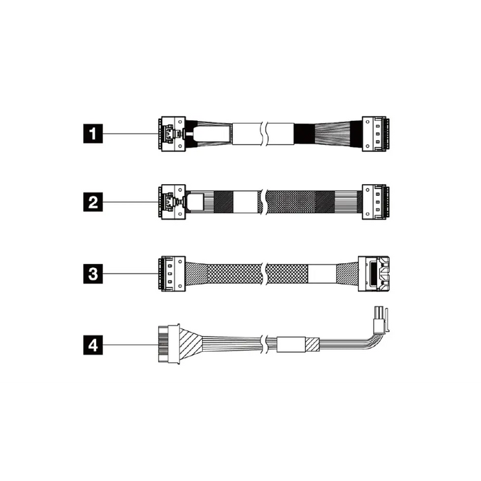 Lenovo ThinkSystem SR650 V3 2.5’’ Chassis Front BP3 SAS/SATA Cable Kit - ThinkSystem Accessories<<<LENOVO