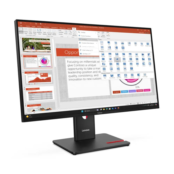 Lenovo ThinkVision T27-40 LED display 68.6 cm (27’’) 1920 x 1080 pixels Full HD Black - LCD