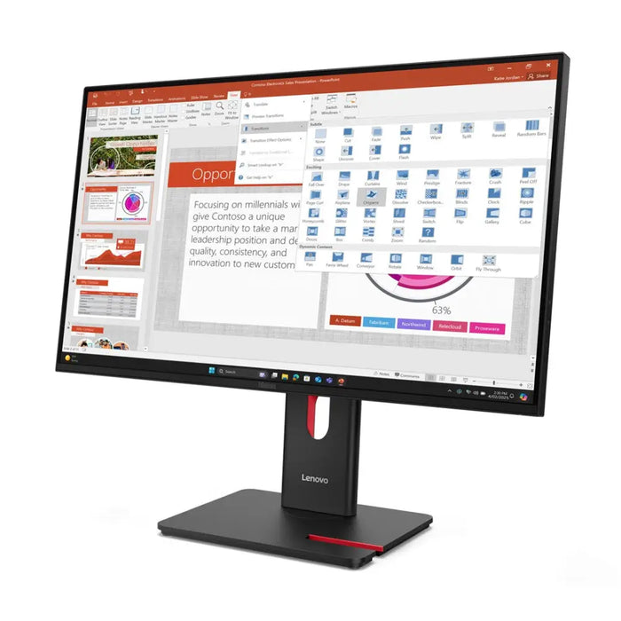 Lenovo ThinkVision T27-40 LED display 68.6 cm (27’’) 1920 x 1080 pixels Full HD Black - LCD