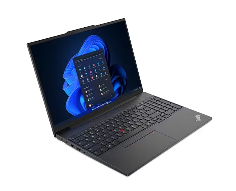 Lenovo ThinkPad E16 G2 Intel Core Ultra 7 155H (up to 4.8GHz, 24MB), 32GB(16+16) DDR5-5600, 1TB SSD, 16" WUXGA (1920x1200) IPS AG, Intel Arc Graphics, FHD&IR Cam, Backlit KB, Black, WLAN, BT, 3cell, FPR, DOS, 3Y Onsite