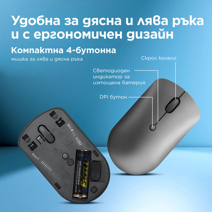 LENOVO 540 USB-C Wireless Compact Mouse