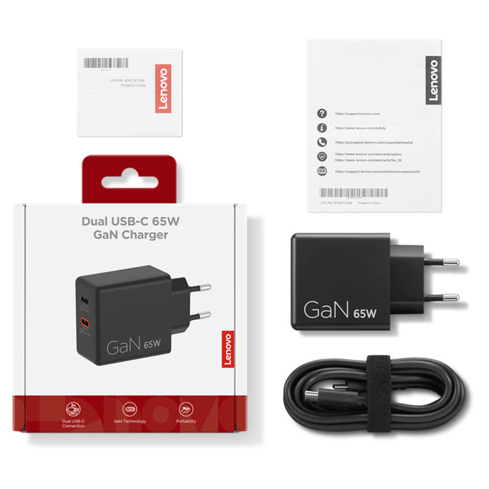Laptop charger LENOVO DUAL USB-C 65W G0A6065BEU