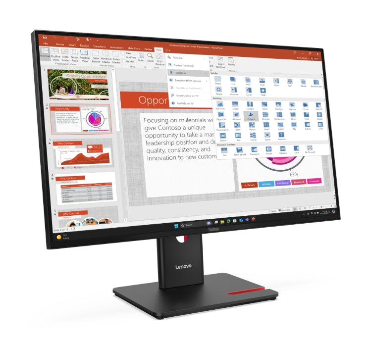 Monitor Lenovo ThinkVision T27-40 27" IPS, WLED, 1920x1080, 4ms, 48Hz - 120Hz, 300 cd/m2, 1500:1, HD