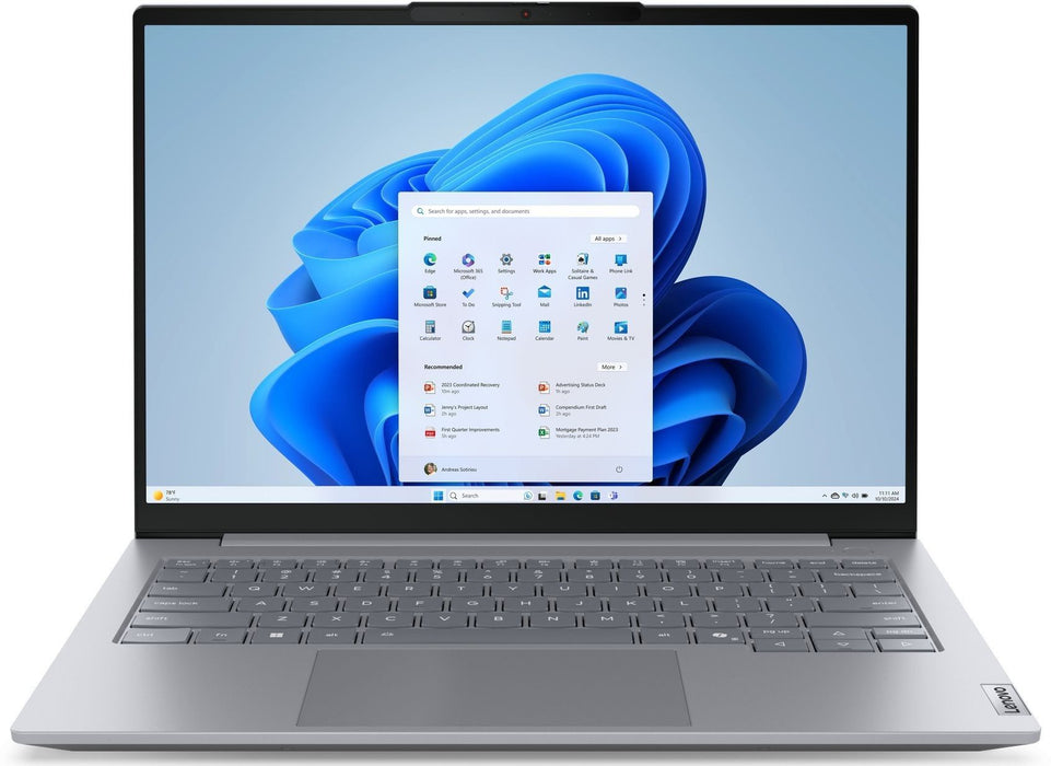 Lenovo ThinkBook 14 G8 Intel Core Ultra 5 225U (up to 4.8GHz, 12MB), 16GB DDR5-5600, 512GB SSD, 14" WUXGA (1920x1200) IPS AG, Integrated Graphics, 1080p&IR Cam, Backlit KB, 3 cell, WLAN, BT, FPR, DOS, 3Y CCI