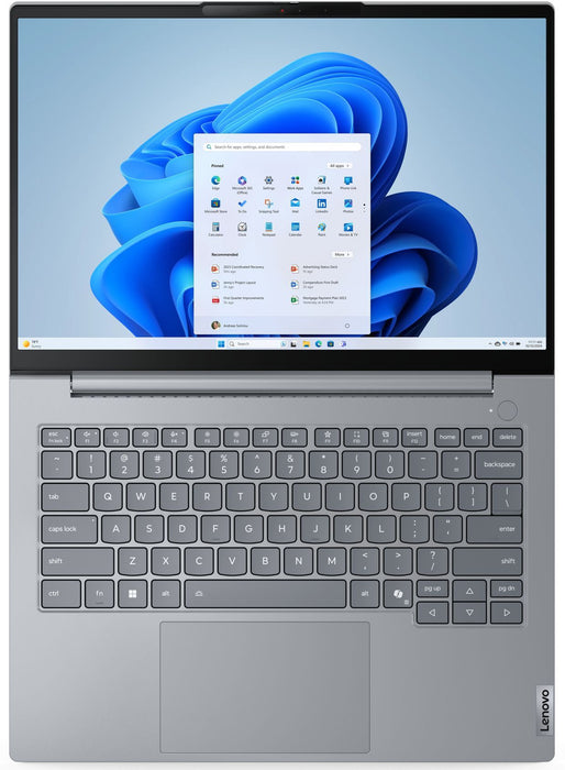 Lenovo ThinkBook 14 G8 Intel Core Ultra 7 255H (up to 5.1GHz, 24MB), 16GB DDR5-5600, 512GB SSD, 14" WUXGA (1920x1200) IPS AG, Integrated Graphics, 1080p&IR Cam, Backlit KB, 3 cell, WLAN, BT, FPR, DOS, 3Y CCI