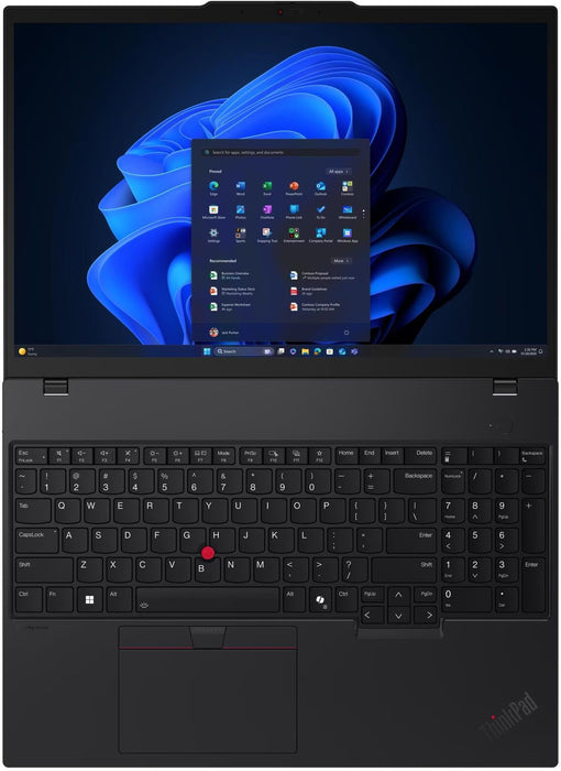 Lenovo ThinkPad T16 G4 Intel Core Ultra 7 255U, 12C (up to 5.2GHz, 12MB), 32GB(2x16) DDR5-5600, 1TB SSD, 16" WUXGA (1920x1200) IPS AG, Intel Graphics, 5MP&IR, Backlit KB, WLAN, BT, SCR, FPR, 4 cell, Win11Pro, 3Y Premier