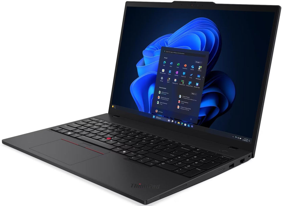 Lenovo ThinkPad T16 G4 Intel Core Ultra 7 255U, 12C (up to 5.2GHz, 12MB), 32GB(2x16) DDR5-5600, 1TB SSD, 16" WUXGA (1920x1200) IPS AG, Intel Graphics, 5MP&IR, Backlit KB, WLAN, BT, SCR, FPR, 4 cell, Win11Pro, 3Y Premier