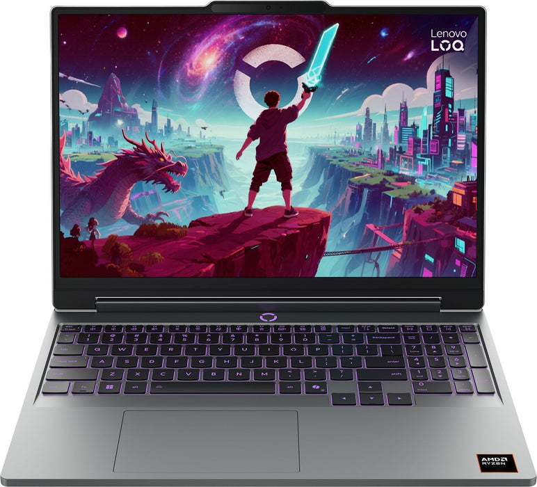 LENOVO LOQ AMD Ryzen 7 250 15.3inch WUXGA AG 165Hz 16GB DDR5 512GB PCIe RTX5050 8GB NoOS Luna Grey 3y