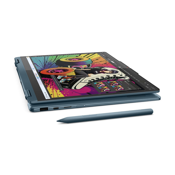 Lenovo Yoga 7 2-in-1 14AKP10 Copilot+ PC AMD Ryzen AI 5 340 Hybrid (2-in-1) 35.6 cm (14") Touchscreen WUXGA 16 GB LPDDR5-SDRAM 512 GB SSD Wi-Fi 7 (802.11be) Windows 11 Home Teal