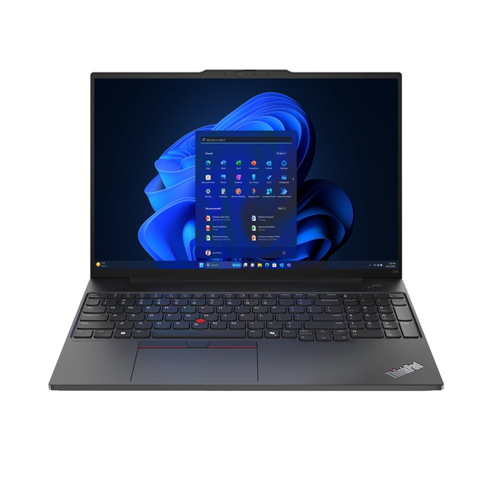 Lenovo ThinkPad E16 Gen 2 (AMD) AMD Ryzen™ 5 7535U Laptop 40.6 cm (16") WUXGA 8 GB DDR5-SDRAM 256 GB SSD Wi-Fi 6E (802.11ax) Windows 11 Pro English Black New Repack/Repacked