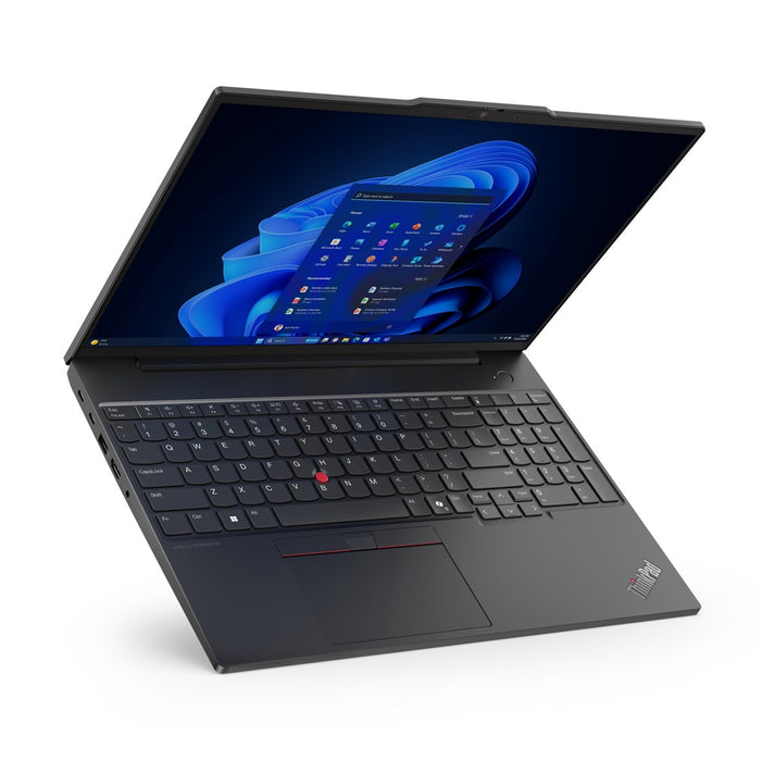 Lenovo ThinkPad E16 Gen 2 (AMD) AMD Ryzen™ 5 7535U Laptop 40.6 cm (16") WUXGA 8 GB DDR5-SDRAM 256 GB SSD Wi-Fi 6E (802.11ax) Windows 11 Pro English Black New Repack/Repacked