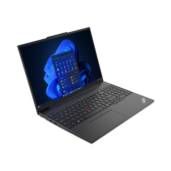Lenovo ThinkPad E16 Gen 2 (AMD) AMD Ryzen™ 5 7535U Laptop 40.6 cm (16") WUXGA 8 GB DDR5-SDRAM 256 GB SSD Wi-Fi 6E (802.11ax) Windows 11 Pro English Black New Repack/Repacked