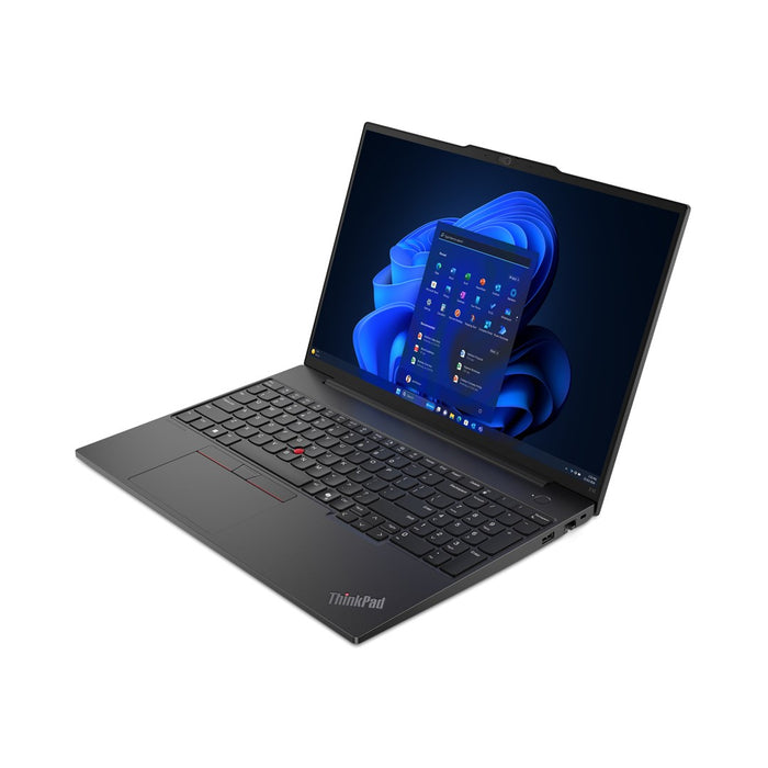 Lenovo ThinkPad E16 Gen 2 (AMD) AMD Ryzen™ 5 7535U Laptop 40.6 cm (16") WUXGA 8 GB DDR5-SDRAM 256 GB SSD Wi-Fi 6E (802.11ax) Windows 11 Pro English Black New Repack/Repacked