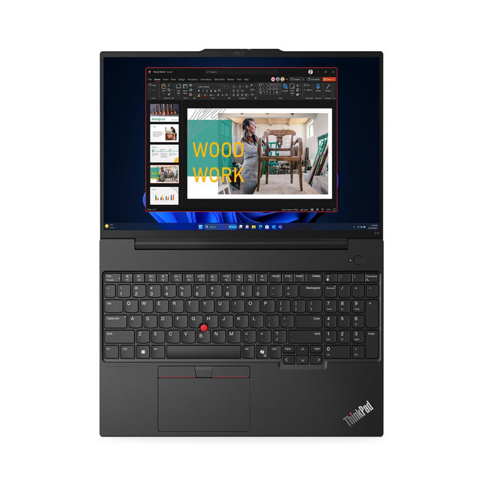 Lenovo ThinkPad E16 AMD Ryzen™ 7 7735U Laptop 40.6 cm (16") Touchscreen WUXGA 16 GB DDR5-SDRAM 1 TB SSD Wi-Fi 6 (802.11ax) Windows 11 Pro US English Black New Repack/Repacked