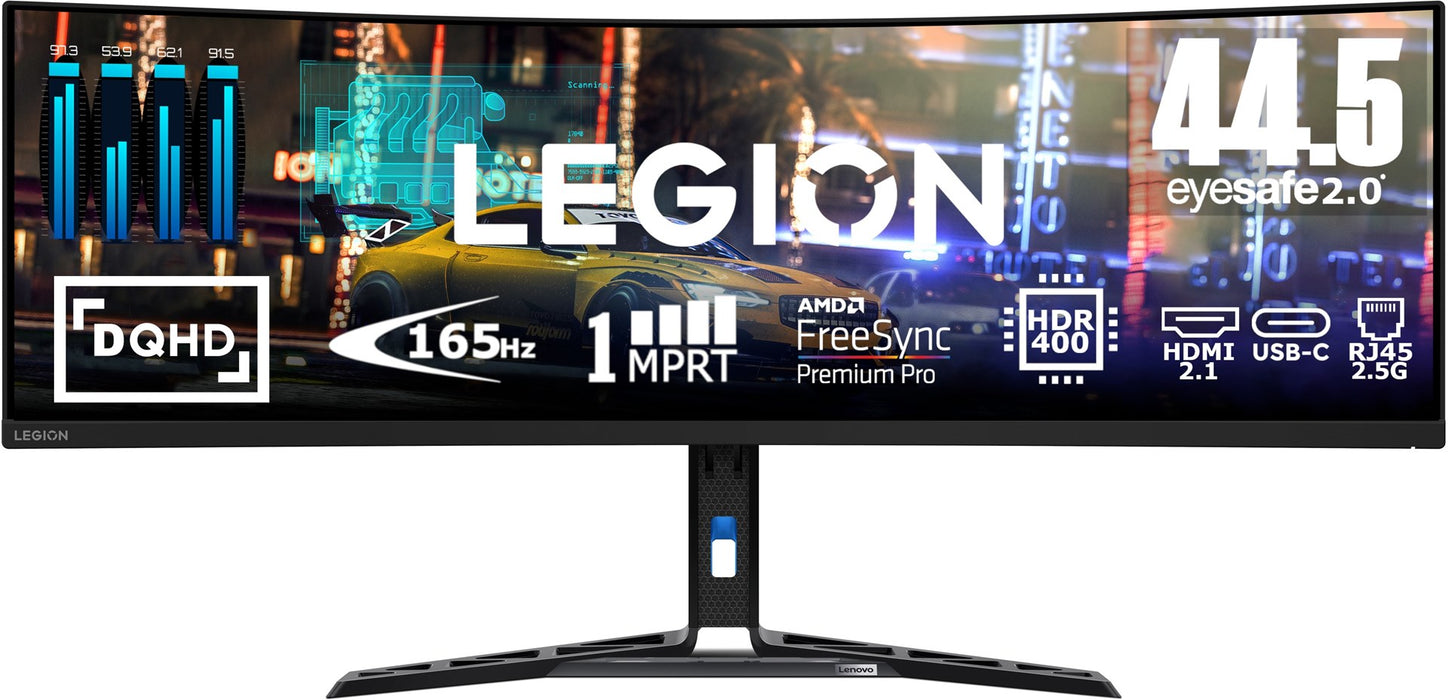 LENOVO Legion R45w-30 44.5inch VA 5120x1440 32:9 165Hz 3000:1 450cd/m2 1ms 2xHDMI 2.1 1xDP 1.4 1x USB-C USB HUB RJ45 99 sRGB 3y