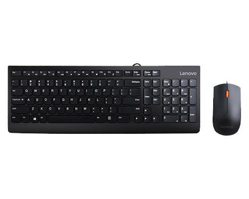 Lenovo 300 keyboard Mouse included Universal USB QWERTY US English Black