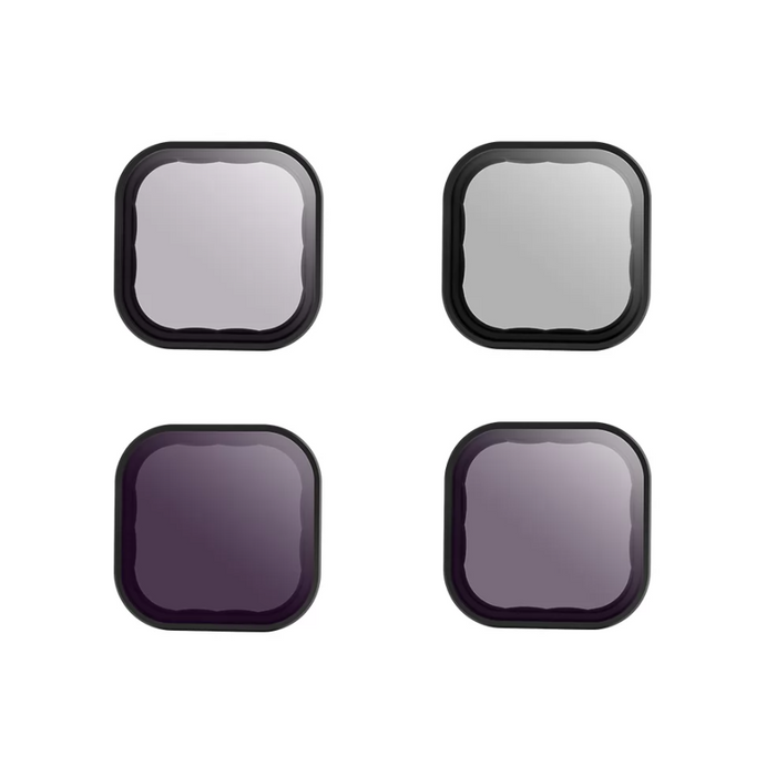 Lens filter set CPL + ND 8/16/32 Telesin for GoPro Hero 9 / Hero 10 / Hero 11 / Hero 12 (GP-FLT-903) - For sports