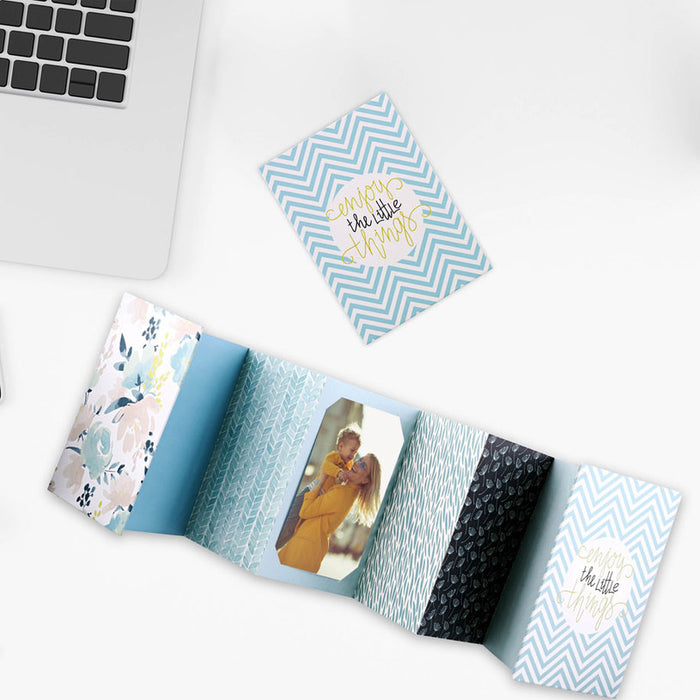 ALBUM LENSY ACCORDION 10x15 BLUE