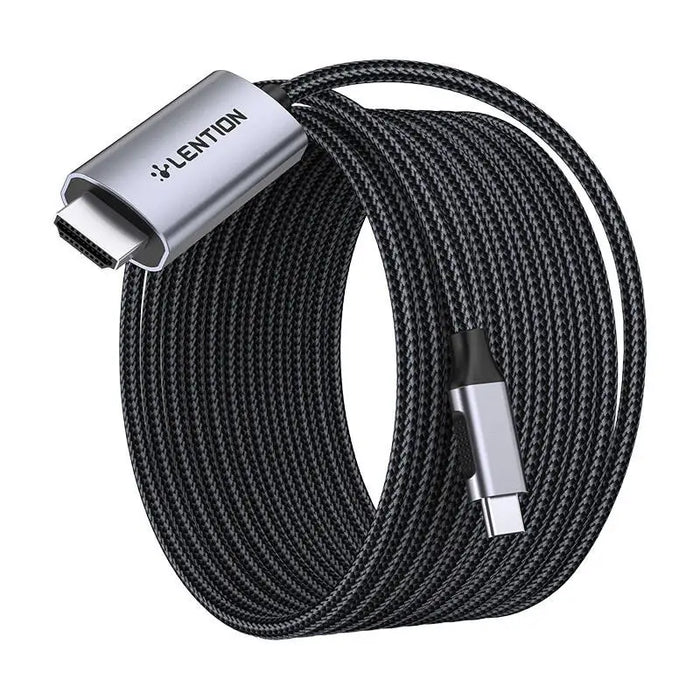 Lention CU707 USB-C to HDMI 2.0 cable 4K60Hz 1Gbps 3m (gray) - USB cables<<<Cables<<<IT Accessories<<<InnproXML