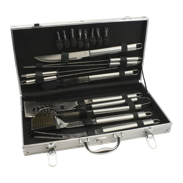 SET OF BARBECUE ACCESSORIES SUITCASE 18 PIECES LEOPOLD VIENNA