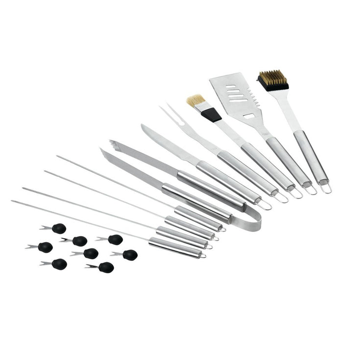 SET OF BARBECUE ACCESSORIES SUITCASE 18 PIECES LEOPOLD VIENNA