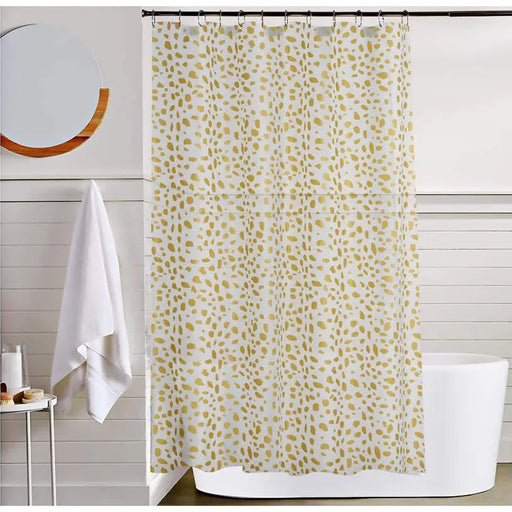 LEROY GOLD BATHROOM CURTAIN - Завеси и корнизи за баня<<<Аксесоари за баня<<<Баня<<<Praktiker