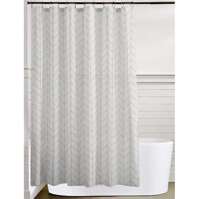 LEROY GOLD BATHROOM CURTAIN - Завеси и корнизи за баня<<<Аксесоари за баня<<<Баня<<<Praktiker
